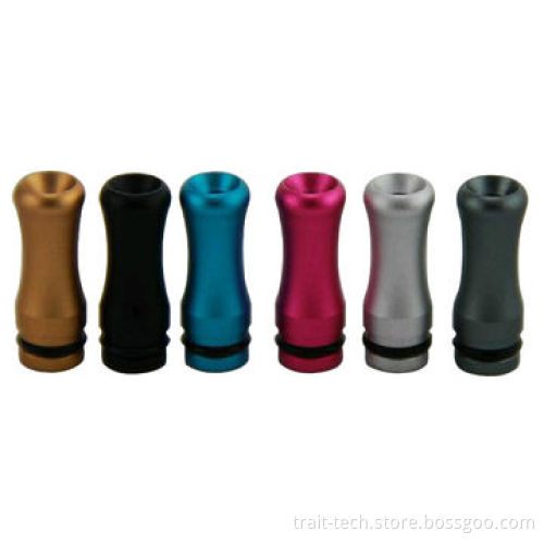 Round design metal material drip tip for e cigarette atomizer